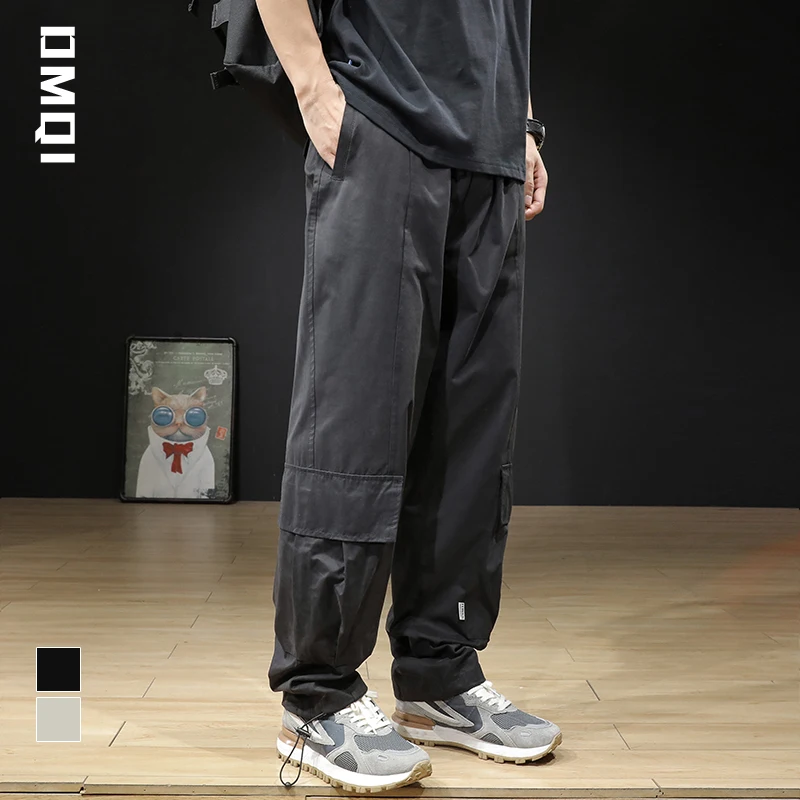 Fall Winter American Casual Work Pants Men's Straight Loose Large Size Functional High Street Bla Versatile Trousers Trendy - AliExpress Pants