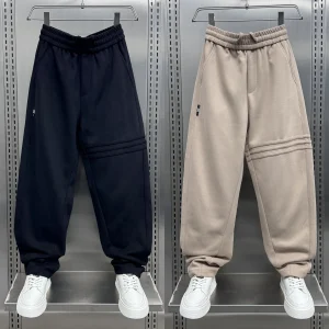 Men's Casual Pants Autumn Winter New Sle Loose Fit Striped Patchwork Sports Youth Straight Leg Sweatpants Faionable All-M... - AliExpress Pants