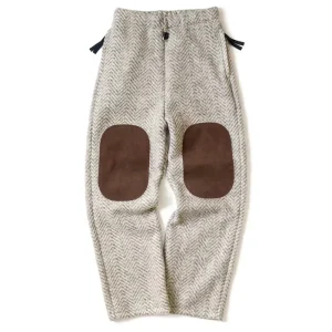 KAPITAL Hirata Warm Wool Fleece Suede Patch Men's and Women's Loose Elastic Casual Japan Style Pants High Street - AliExpress Pants