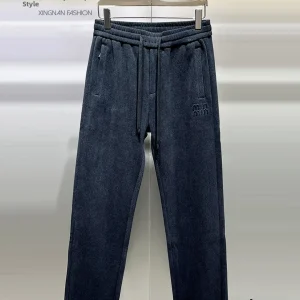 Men's Faionable Fce Lined Straight Leg Casual Pants Winter Thiened Sports Trousers Dstring Simple Match Cotton Poly... - AliExpress Pants