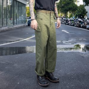 Red Tornado Army M-43 HBT Utility Pants 1940s Vintage Herringbone Twill Fatigue Cargo Trousers M-1943 - AliExpress Pants