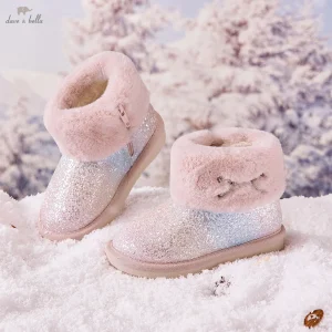 Dave Bella Children Snow Boots Winter Autumn Kids' Thick Warm Shoes Plush Ankle Boots Non-slip Footwear Uggs For Girls DB4254413 - AliExpress Children's Shoes