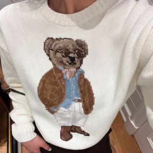 Engli Sle Heavy Embroidery Pure Cotton Long Sve Loose Knitted Sweater Women's Overhead Cartoon round Ne - AliExpress Sweaters&Jumpers