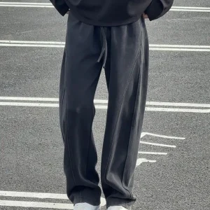 Men's Casual Straight Leg Pants Bla ey Scythe Patterned Loose Fit American Retro Sle Summer Leisure Trousers - AliExpress Pants