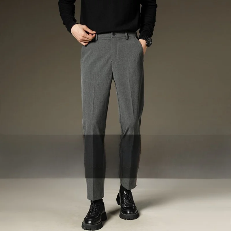 plus Size Men's Casual Pants Deep ey Busin Casual Sle Comfortable Fit Autumn Season Faion plus Size Men's Trousers - AliExpress Pants