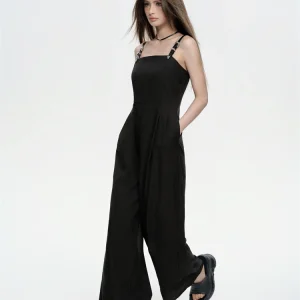 Faionable Punk Leather Strap Jumpsuit High Waist Long Pants Versatile Summer New Arrival Women's High Quali Clothing - AliExpress Jumpsuits&Rompers