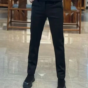 Spring Autumn Men's Casual Straight Leg Nine-Tenths West Pants Bla High Elastici Tee-Dimensional Tailoring New Arrival - AliExpress Pants