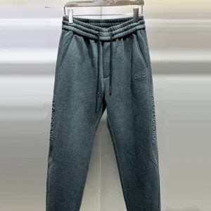 Men's Thiened Fce Lined Casual Pants Winter Warm Trousers Elastic Waist Sports Sle Simple Match All Bla ey White - AliExpress Pants
