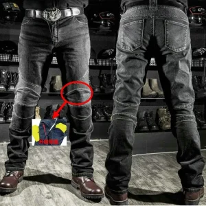 Motorcycle riding straight jeans racing anti-drop motorcycle travel four seasons locomotive belt protective gear - AliExpress Pants