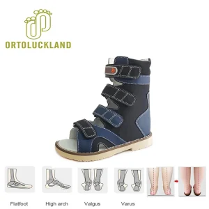 Ortoluckland Children High Top Orthopedic Shoes For Kids Leather Summer Baby Clubfoot Sandals Ankle Support Tiptoe Flatfoot - AliExpress Children's Shoes
