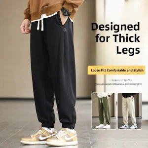 plus Size Men's Loose Fit Sweatpants Spring Autumn Large Elastic Waist Sports Casual Bla plus Size Men's Faion Ci Sle - AliExpress Pants