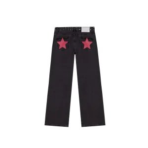 High Waisted Vintage Jeans Y2K Denim Pants Five Pointe Straight Leg Cleanfit PVC Material ex Winter Collection - AliExpress Pants