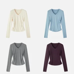 JINGJING2024 New Soft T Laisel Wool Blend V-ne Slim-fit Base Layer Knitted Sweater Women's Autumn Faion Casual Top - AliExpress Sweaters&Jumpers