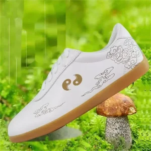 Men and Women Leather Martial Arts Shoes Low Top Chinese Traditional Bagua Shoes Comfortable Outdoor Sneakers Kung Fu Shoes - AliExpress Sneakers