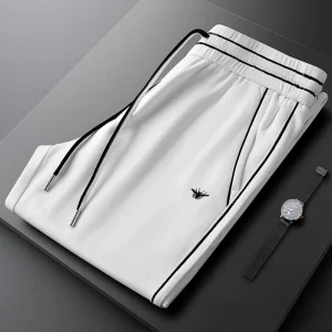 Summer new casual sports pants men slim feet simple men's elastic white sweatpants - AliExpress Pants