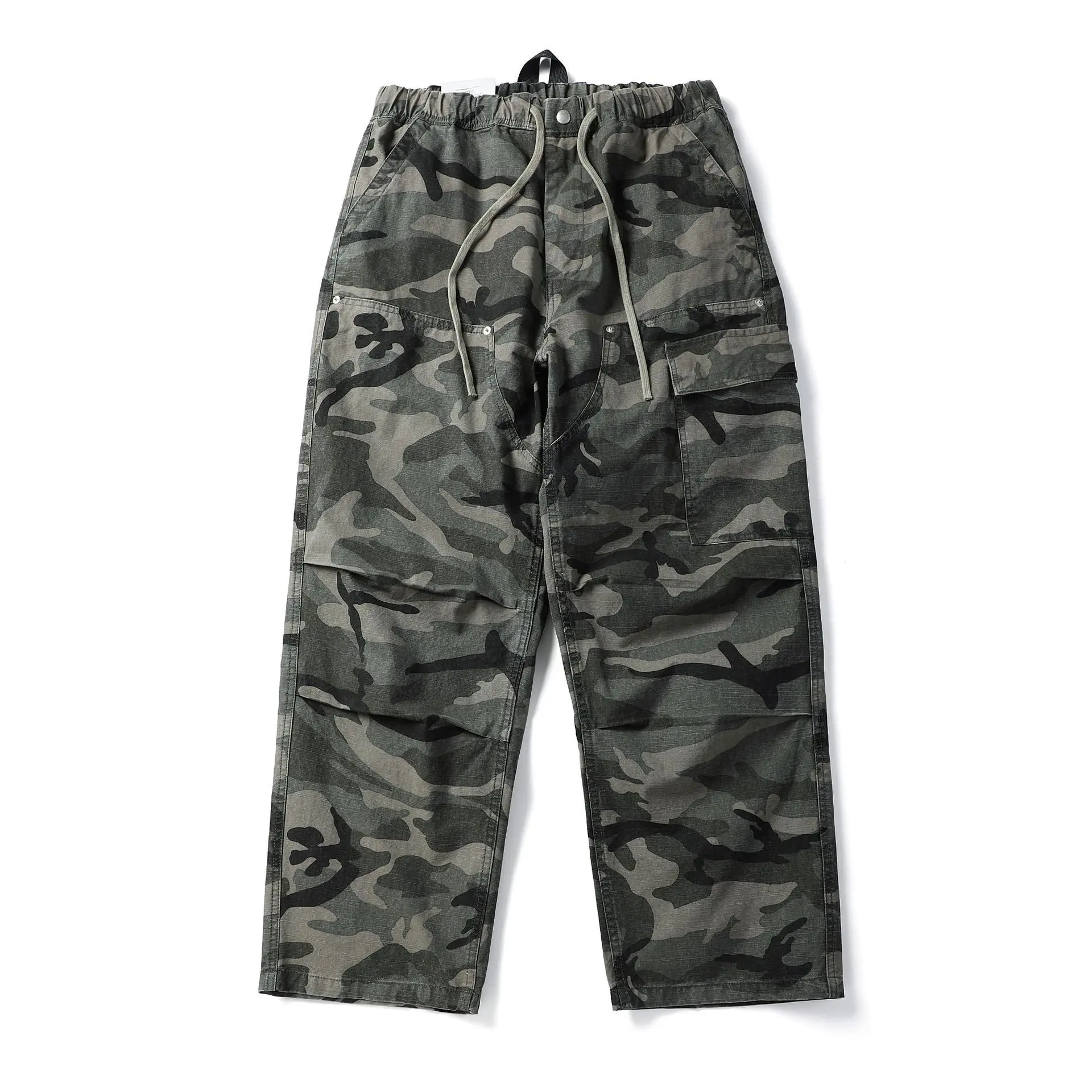 American Sle Casual Camouflage Workwear Trousers for Men Outdoor Loose Fit Spring Autumn Faion Trend Wide Leg Pants - AliExpress Pants