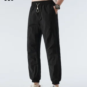 Qui Dry Outdoor Men's Casual Pants Loose Fit Spring Season Nylon Fabric Trousers Youth Sle Comfortable Loose Waist - AliExpress Pants