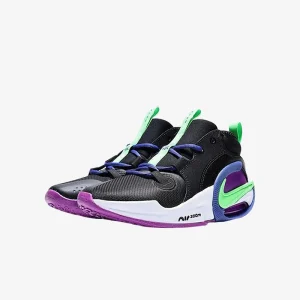 Nike genuine AIR ZOOM Children's Mid-Cut Shock Absorbing Sports Basketball Shoes FB2689-005 - AliExpress Sneakers