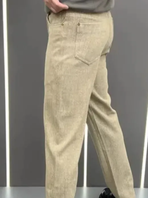 Cool Busin Casual Pants for Men New Arrival Autumn Winter High Quali Personali Straight Leg ket Water Waed Zipper... - AliExpress Pants