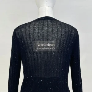 Black Long Sleeve Yarn Knit Cardigan Tops - AliExpress Sweaters&Jumpers