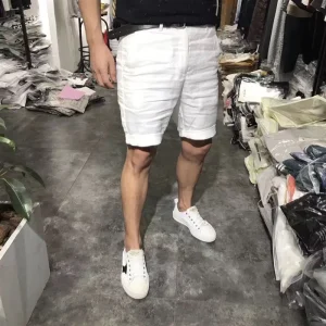 Summer New Men's White Linen orts Casual Thin Five-Point Pants Straight Leg Bamboo Pulp Fiber Fabric Comfortable Lightweight - AliExpress Pants