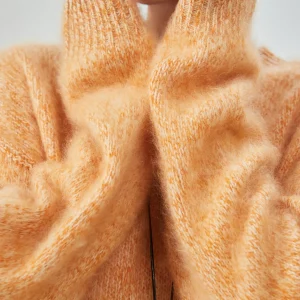 Soft Cozy Orange Red Knitted Sweater Women's Loose Lazy Sle Inner Wear Winter Faion round Ne Long Sve Polyester Fiber - AliExpress Sweaters&Jumpers