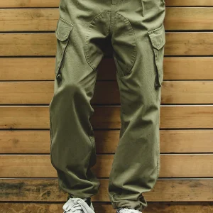Maden Casual Pants Men's Workwear Vintage Royal Cone ape Dstring Straight Leg Long Trousers Big ket Youth Cotton - AliExpress Pants