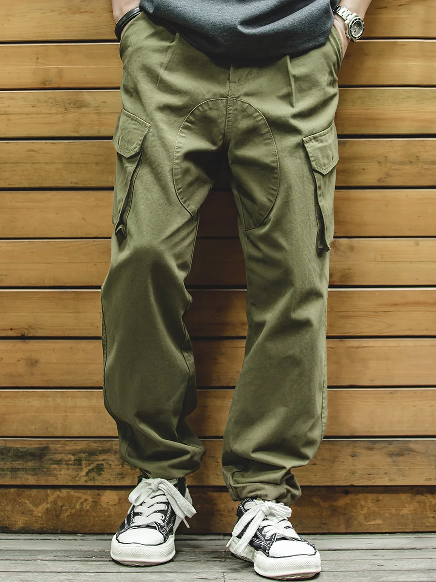 Maden Casual Pants Men's Workwear Vintage Royal Cone ape Dstring Straight Leg Long Trousers Big ket Youth Cotton - AliExpress Pants