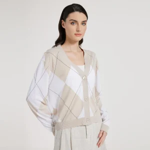 BC1058 high-quality luxury women's V-neck Silk and linen sequined cardigan Sweater spring summer - AliExpress Sweaters&Jumpers