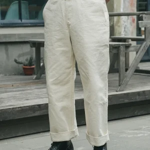 Rugged Bronson Naval Heritage Work Pants Wide Straight Leg Men's Casual Trousers High Rise - AliExpress Pants