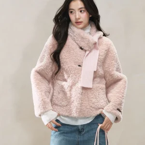 Adorable Wild Berries Pink Casual ort Jaet Women's Faionable Beautiful Top Winter New Arrival Commute Sle Loose Fit - AliExpress Sweaters&Jumpers