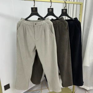 Laid-ba Chic Corduroy Men's Casual Trousers Loose Fit Straight Leg Pants Autumn Winter Comfortable Loose Pants - AliExpress Pants
