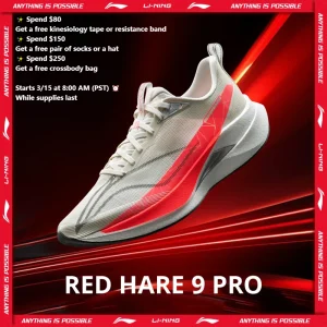 Li-Ning Men's RED HARE 9 PRO Racing Running Shoes BOOM Cushion Rebound Breathable Reflective LiNing Stable Sneakers ARPW001 - AliExpress Sneakers
