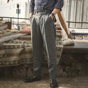Red Tornado HBT Woolen Gurkha Pants Vintage Style Mens Casual Trousers Loose Fit - AliExpress Pants