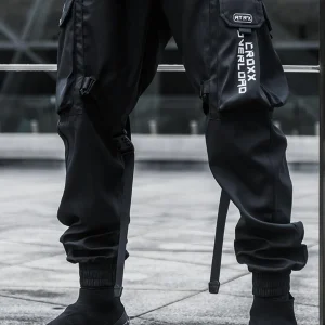 Future Military Functional Workwear Multifunctional Large ket Paratrooper Pants INS Cuffed Slim Fit Casual Trousers - AliExpress Pants