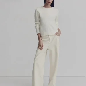White Woolen Knitted Sweater HM Women's Casual Sle Inner Warm Outer Warm Spring Faion Comfortable Fit Version Letter Embr... - AliExpress Sweaters&Jumpers
