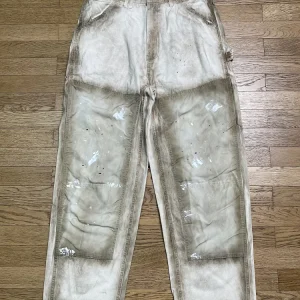 Heavy splashing ink oil stain Japanese tooling logging pants - AliExpress Pants