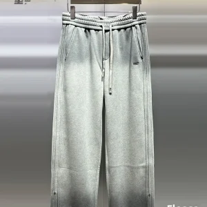 New 2025 Men's Fce Lined Straight Leg Casual Pants Faion adient Drapey Versatile Sweatpants Winter Warm Wide Leg Trousers - AliExpress Pants