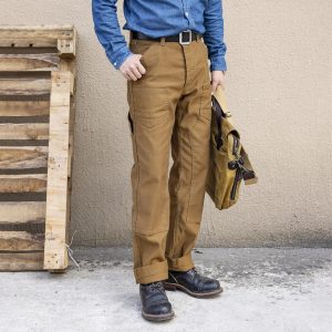 Red Tornado Derrickman Overalls in Heavy Jungle Cloth Vintage Men's Work Pants Brown Amekaji - AliExpress Pants
