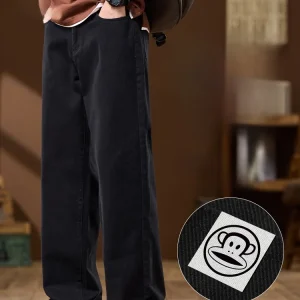 PaulFrank American Sle Loose Straight Leg Cotton Casual Pants Men's Spring Autumn Trendy Brand Breathable Comfortable Workwear - AliExpress Pants