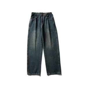 Heavyweight Cotton Men’s Jeans, American Vintage - Inspired Straight Cut Mans Trousers, Casual Street Denim Pants for Autumn - AliExpress Pants