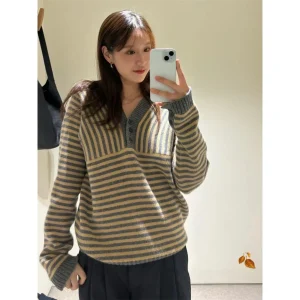 Moodal Mixed Knitted Merino Wool V-ne Sweater Winter New Arrival Korean Sle Women's Knitwear Medium Thin - AliExpress Sweaters&Jumpers