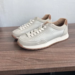 Retro Design Mens Breathable Lace Up Splicing Suede Sneakers Comfortable Platform Running Trainers Handmade Sport Jogging Shoes - AliExpress Sneakers