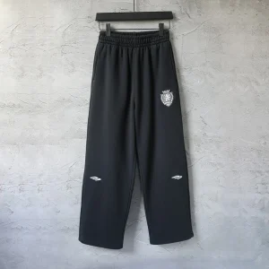 BCLENEICAC New Casual Pants Embroidered Letter Lion Logo Manchester United Paris Sle Loose Straight Leg Leisure Trousers - AliExpress Pants