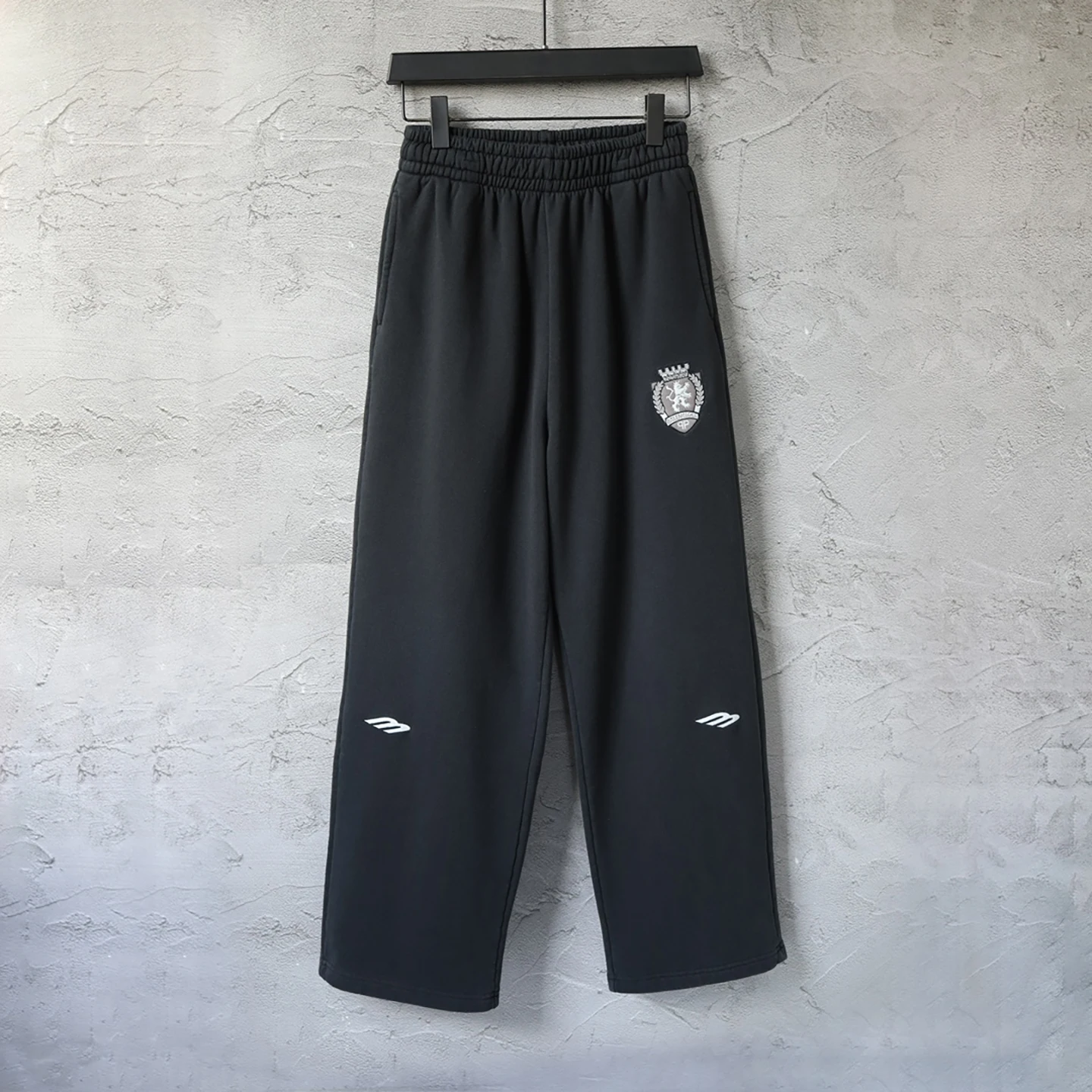 BCLENEICAC New Casual Pants Embroidered Letter Lion Logo Manchester United Paris Sle Loose Straight Leg Leisure Trousers - AliExpress Pants