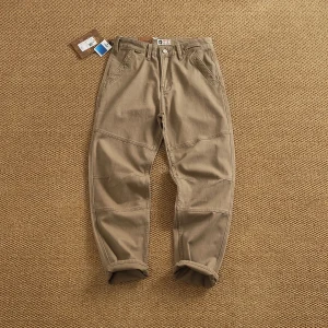 Thick And Heavy Casual Pants For Men's Cotton Straight Loose Tapered Work Pants - AliExpress Pants