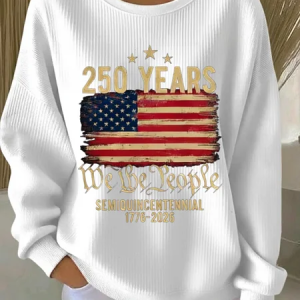 Women Text Letters Crew Neck Printing Casual Spring/Fall Long Sleeve Sweatshirt, JustFashionNow Sweatshirts & Hoodies, color:White|size:5XL