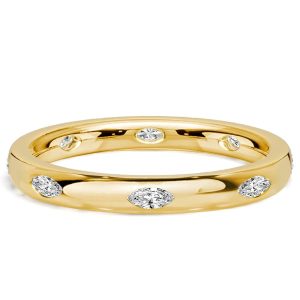 eternity band - Italo Flush Setting Marquise Cut Eternity Wedding Band For Women, Italo jewelry - Online Catalog