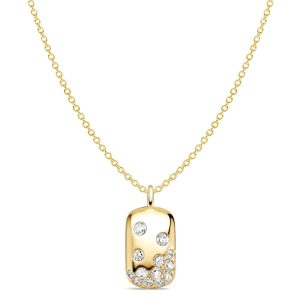 necklaces - Italo Scattered Waterfall Round Cut Pendant Necklace For Women, Italo jewelry - Online Catalog