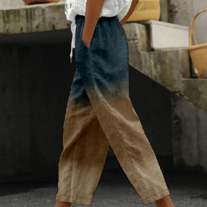 Women Abstract Long Pants Casual Spring/Fall Trousers, JustFashionNow Pants, color:Brown|size:5XL